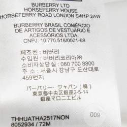 Pre Owned Burberry White Cotton Belted Mini Dress M