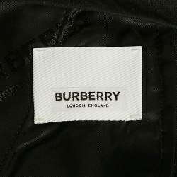 Pre Owned Burberry Black Crepe Cut-Out Zipper Detail Trousers S
