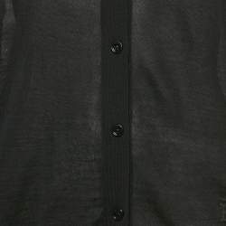 مملوكة مسبقًا Burberry Black Wool Blend Cardigan S