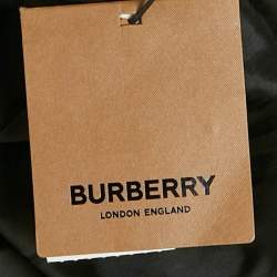 Pre Owned Burberry Black Lace Pencil Skirt S