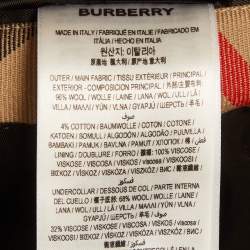 مملوكة مسبقًا Burberry Beige Checks Gabardine Blazer M