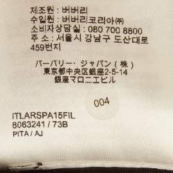 مملوكة مسبقًا Burberry Beige Checks Gabardine Blazer M