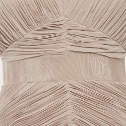 Pre Owned فستان ميني بربري بيج بليسيه مقاس صغير (سمول)