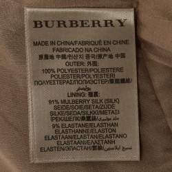 Pre Owned فستان ميني بربري بيج بليسيه مقاس صغير (سمول)