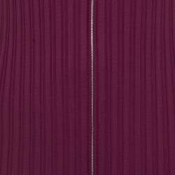 مملوكة مسبقًا Burberry Burgundy Rib Knit Zip-Up Midi Dress S
