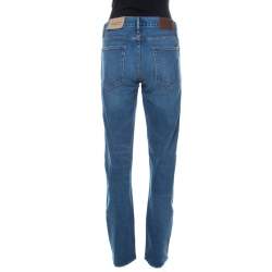 Pre Owned Burberry Blue Medium Wash Denim Straight Fit Jeans M