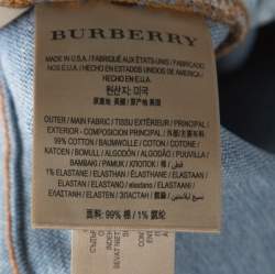 Pre Owned Burberry Blue Medium Wash Denim Straight Fit Jeans M