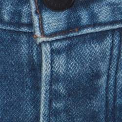 Pre Owned Burberry Blue Medium Wash Denim Straight Fit Jeans M