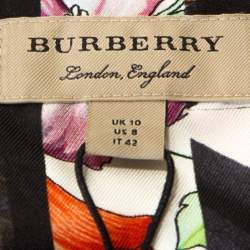 Pre Owned Burberry Multicolor Archive Scarf Print Silk Sleeveless Shirt M