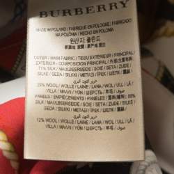 Pre Owned Burberry Multicolor Graffiti Archive Scarf Print Silk Zip Front Top S