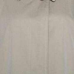 Pre Owned Burberry Sandstone Cotton The Camden Car Coat M