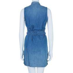 Pre Owned فستان بربري يوكي دانيم كشكشات M