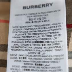 مملوكة مسبقًا Burberry Brown Deer Printed Exaggerated Cuff Detail Belted Trench Coat M