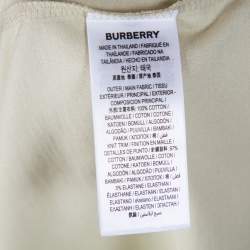 مملوكة مسبقًا تي شيرت بربري شوتاوفر مزين شعار الماركة قطن أخضر باهت مقاس وسط (ميديوم)