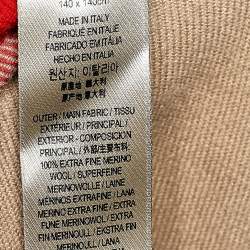 Pre Owned Burberry Beige Checkered Wool Charlotte Poncho (One Size)