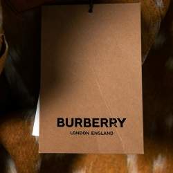Burberry Brown Honey Printed Denim Jeans L