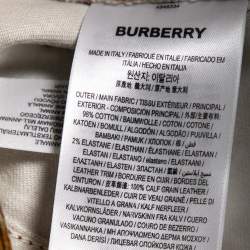 Burberry Brown Honey Printed Denim Jeans L