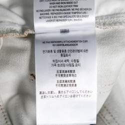 Pre Owned Burberry Brown Honey Printed Denim Jeans M