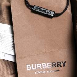 Burberry Brown Leather Double Zip Pencil Midi Skirt XS