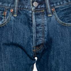 Pre Owned Burberry Navy Blue Denim Straight Fit Jeans S