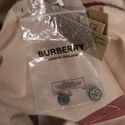 مملوكة مسبقًا Burberry Beige Vintage Check Cotton Button Front Shirt L