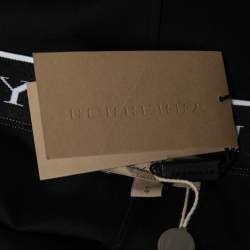 Pre Owned Burberry Black Jersey Logo Waistband Detail Shorts L