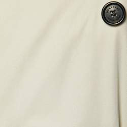 Pre Owned Burberry Beige Cotton Double Breasted Trench Coat M