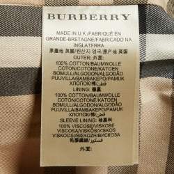 Pre Owned Burberry Beige Cotton Double Breasted Trench Coat M