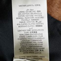 Pre Owned Burberry London Llama Hair and Wool Hutcliffe Coat M