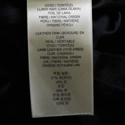 Pre Owned Burberry London Llama Hair and Wool Hutcliffe Coat M