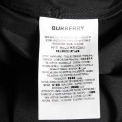 Pre Owned Burberry Black Gabardine Swingate Belted Trench Coat M