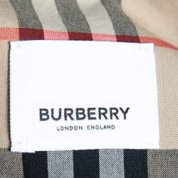 Pre Owned Burberry Black Gabardine Swingate Belted Trench Coat M