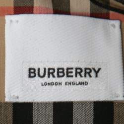 Pre Owned Burberry Black Gabardine Swingate Belted Trench Coat S