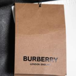 Burberry Color Block Leather Overlay Detail Short Skirt XS