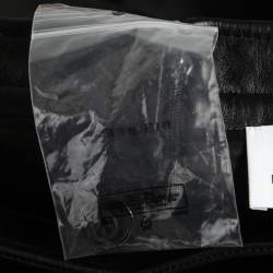 Burberry Black Leather Cut Out Pencil Skirt S
