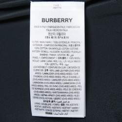 Pre Owned Burberry Black Velvet A-Line Mini Skirt S