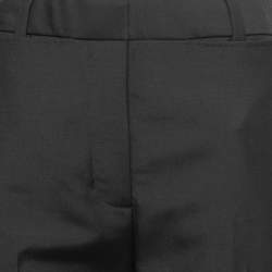 Burberry Black Mohair & Wool Pocket Detail Zohra Trousers S