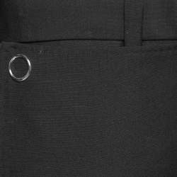 Burberry Black Mohair & Wool Pocket Detail Zohra Trousers S