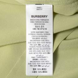 Burberry Green Silk Zip-Up Bowling Shirt S