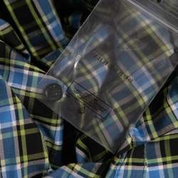 Pre Owned Burberry Blue Checked Cotton Lampton Belted Jumpsuit M