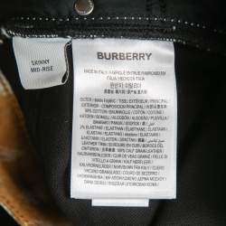 Pre Owned Burberry Black Denim Deer Print Trim Skinny Jeans S Waist 26"