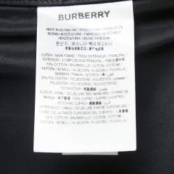 Pre Owned Burberry Black Gabardine Swingate Belted Trench Coat L