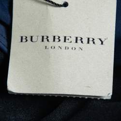 Burberry Navy Blue Logo Embroidered Nylon Bikini L 