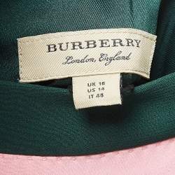 Burberry Green Wool Blend Midi Dress XL