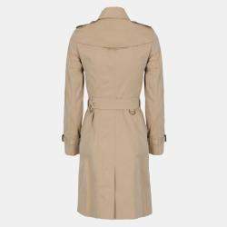 Pre Owned Burberry Women's Cotton Raincoat - Beige - XXS