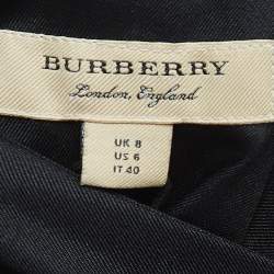 Burberry Multicolor Printed Silk Belted Shirt Dress S