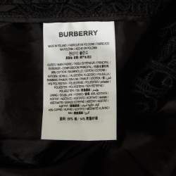 Burberry Black Macrame Lace Midi Pencil Skirt S