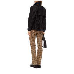 Pre Owned Burberry Black Monogram Patterned Synthetic Jacket M (UK 10)