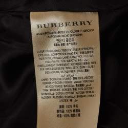 Burberry Navy Blue Brand Logo Jacquard Casual Trousers S