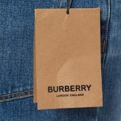 Pre Owned Burberry Blue Denim Mid-Rise Skinny Jeans M Waist 29"